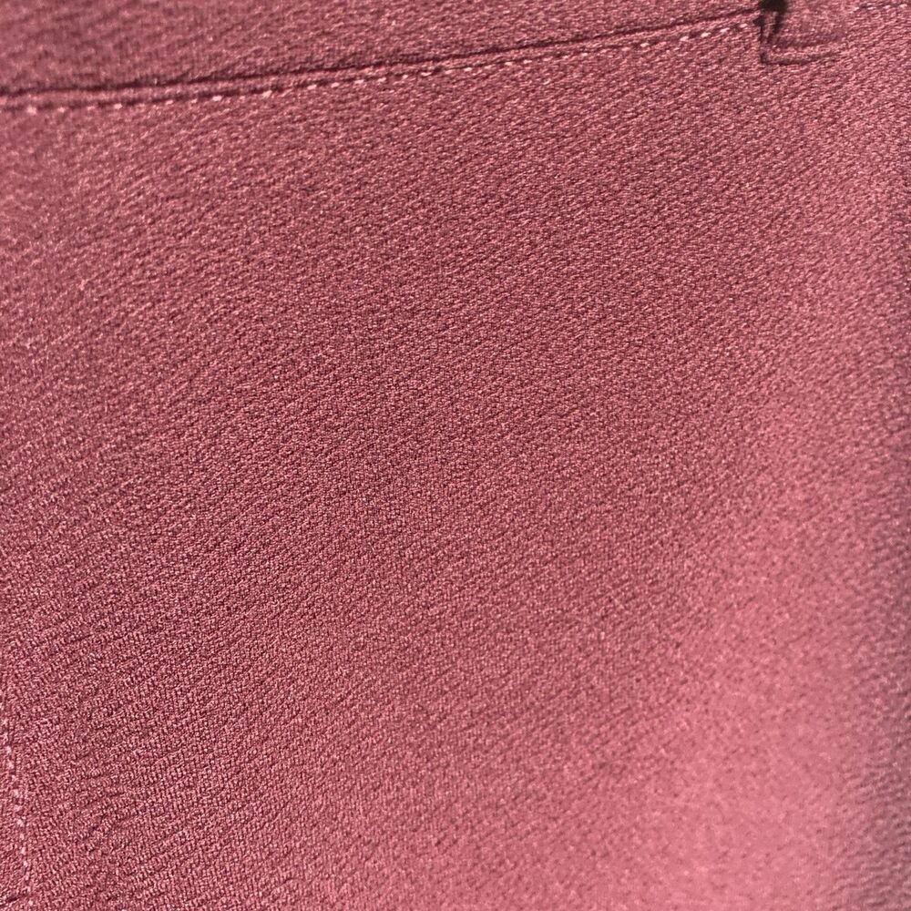 BETABRAND maroon textured straight leg pull on pants M - Picture 8 of 9
